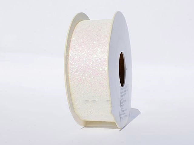 imagine produs Banda decor 25mmx10m cu glitter alb