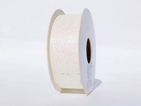 imagine produs Banda decor 25mmx10m cu glitter alb