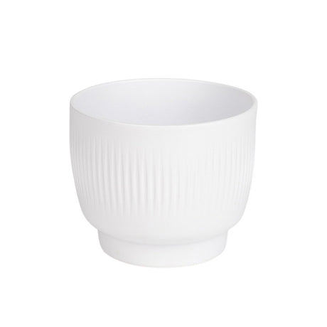 imagine produs Vas ceramic Rille 15cm alb mat