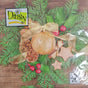imagine produs Servetel gold bauble on spruce twigs s/20