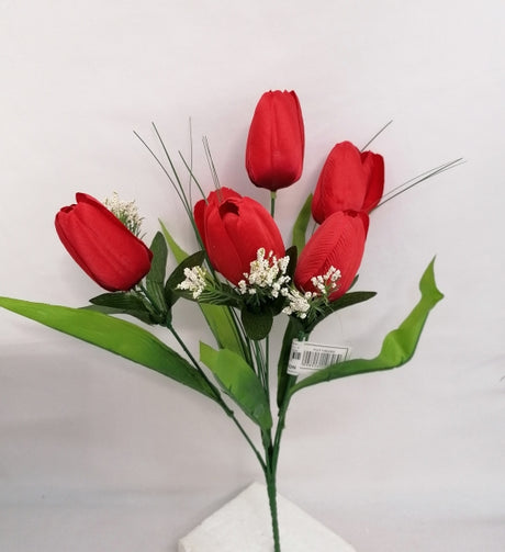 imagine produs Buchet lalele x6 38cm rosu