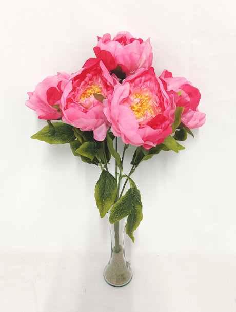 imagine produs Buchet peonie x5 H:44cm roz
