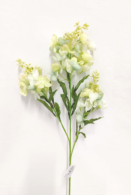 imagine produs Creanga cu floricele x3 H68cm verde deschis