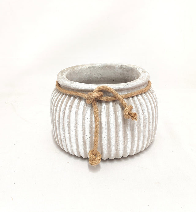 imagine produs Bol rotund din ghips 22x22cm