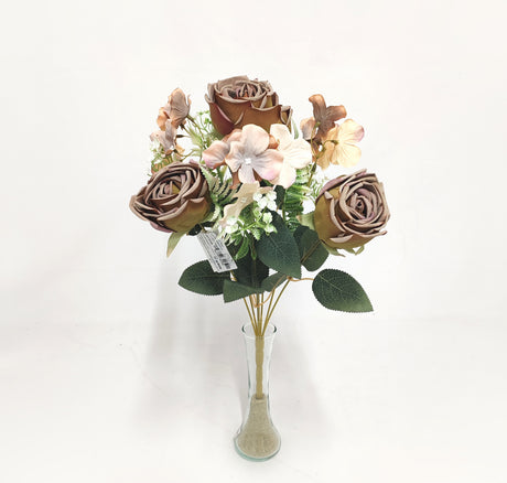 imagine produs Buchet trandafiri+hortensie x7 verde
