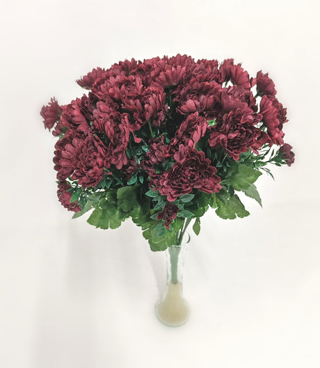 imagine produs Buchet crizanteme x33 bordeaux