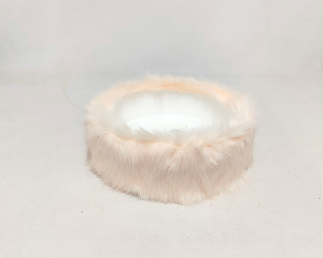 imagine produs Bol plastic cu blana D24cm piersica