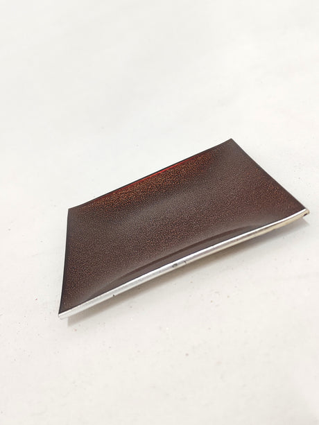 imagine produs Platou sticla 12x12cm maro