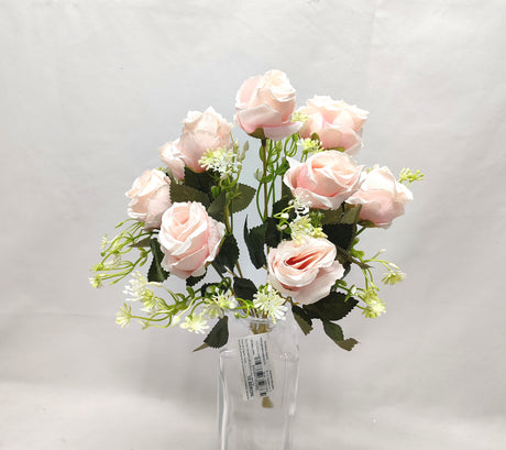 imagine produs Buchet trandafiri x9 H;33cm roz deschis