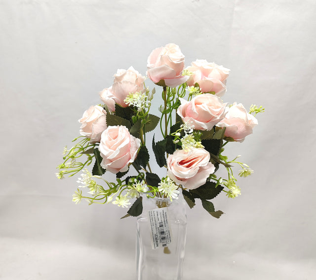 imagine produs Buchet trandafiri x9 H;33cm roz deschis