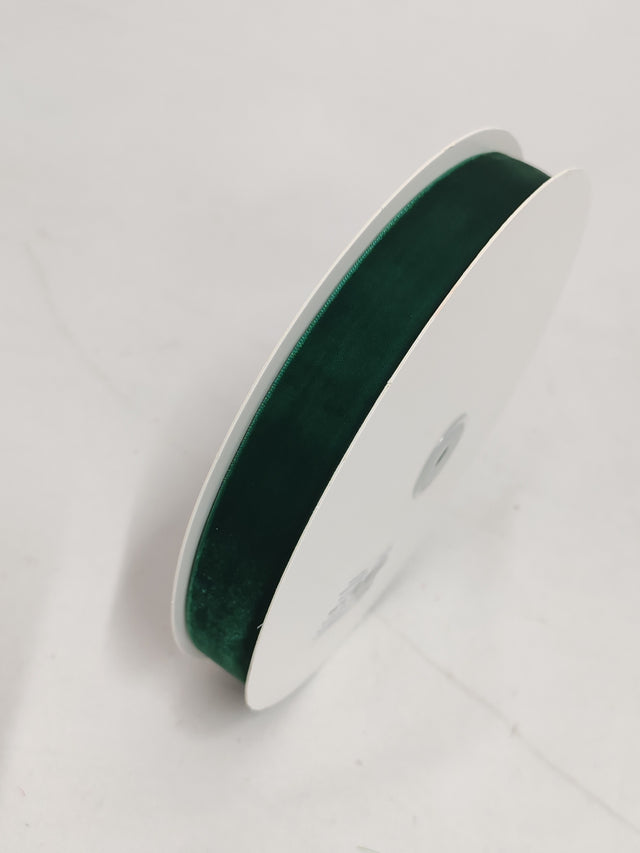 imagine produs Banda decor catifea 2.5cm x22.8m verde inchis