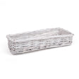 imagine produs Bol din nuiele 34,5x15x7cm alb