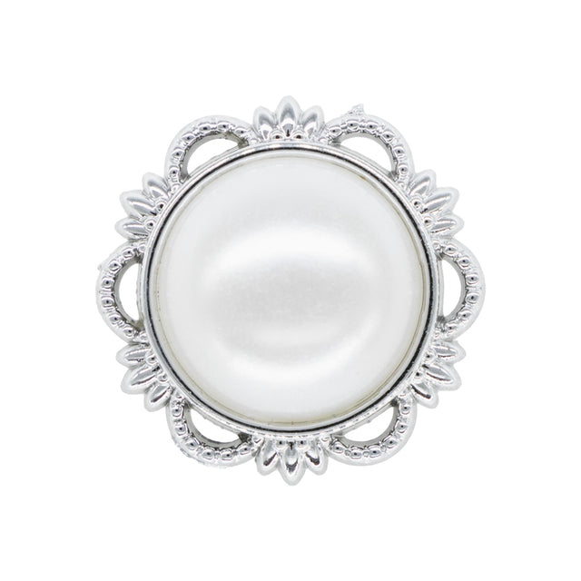 imagine produs Piatra opal argintiu/alb 28mm S/10