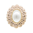 imagine produs Piatra opal 25x30mm S/10 auriu/ecru