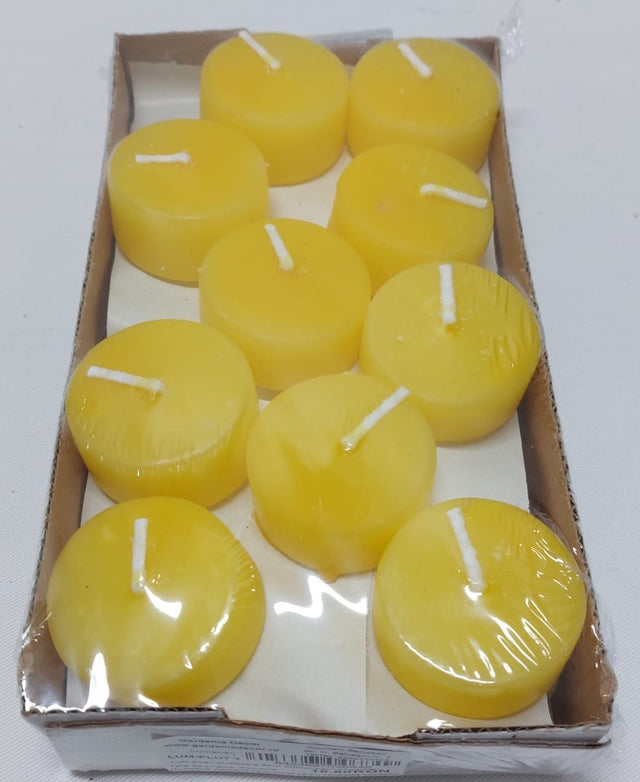 Lumanari plutitoare 4cm 20buc/pachet galben