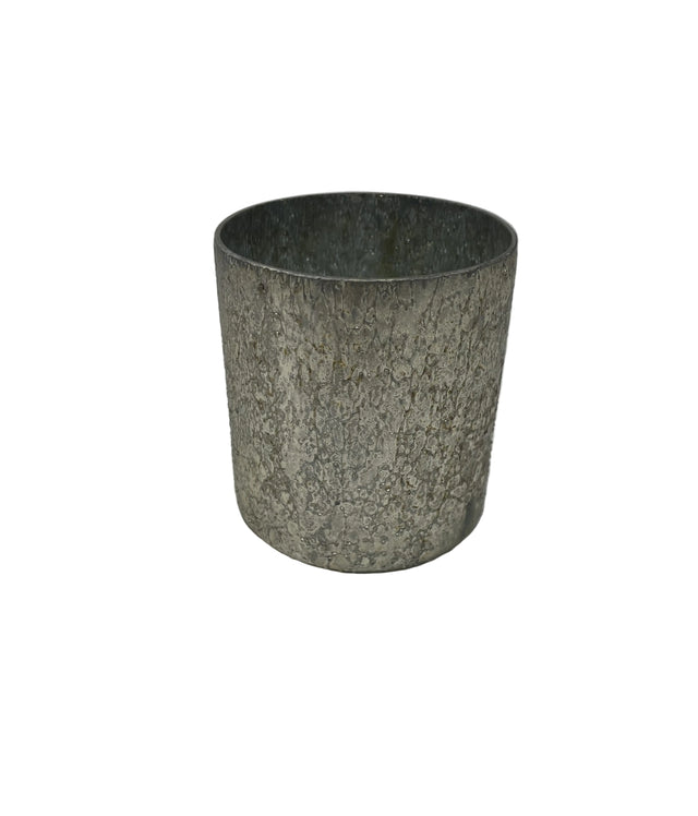 Vaza Din Sticla Marhaba 10x11cm Argintiu