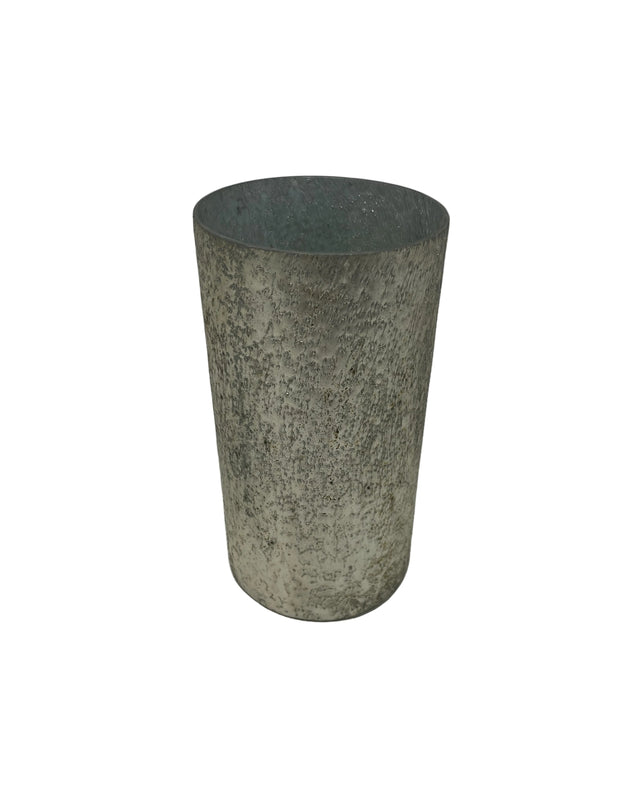 Vaza Din Sticla Marhaba 13x25cm Argintiu