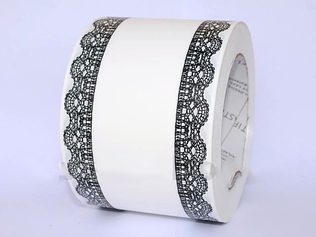 imagine produs Banda decor funerara 8cmx50y alb/negru
