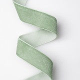 Banda decor catifea 25mmx10m verde vintage