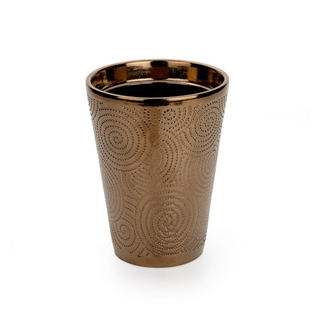 imagine produs Ghiveci Ceramic Pt.Orhidee Malmö Infinity 14x18,5cm Auriu