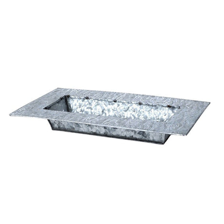 imagine produs Vas zinc dreptunghiular 29.5x15x4.5cm