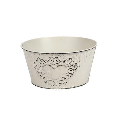 imagine produs Bol zinc 18x9cm crem antic