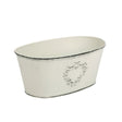 imagine produs Bol oval zinc 20,5x12,5x9cm crem antic
