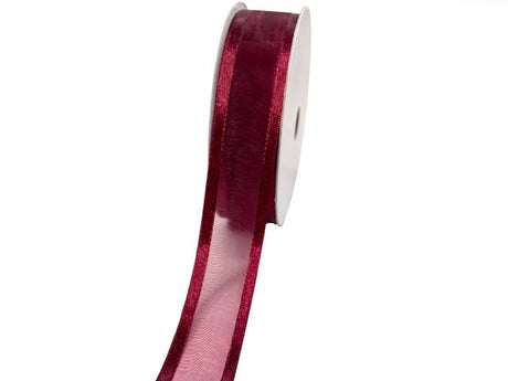 imagine produs Banda decor organza 22mmx10m bordeaux