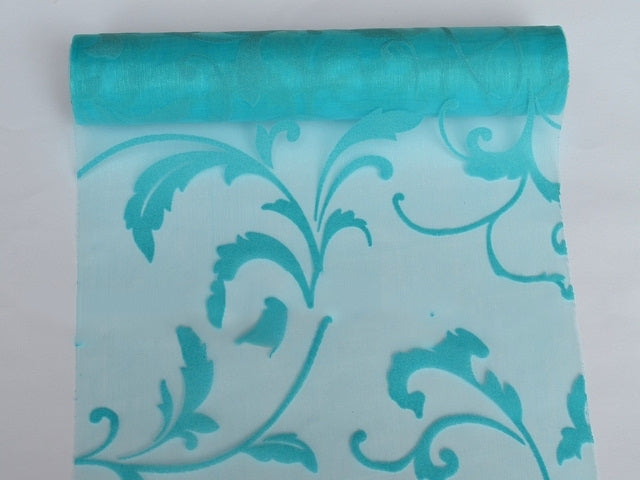 Organza sul catifea 23.5cmx5m  menta