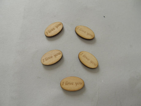 imagine produs Dec.lemn 2,8x1,7cm s/10  i love you