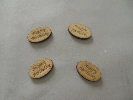 imagine produs Dec.lemn 2,8x1,7cm s/10  happy birthday