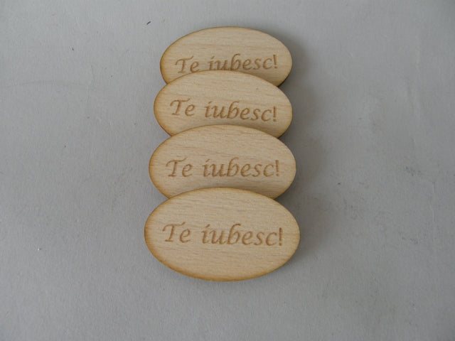 imagine produs Dec.lemn 5x3cm s/10 te iubesc
