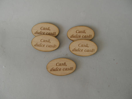 imagine produs Dec.lemn 5x3cm s/10 casa dulce casa