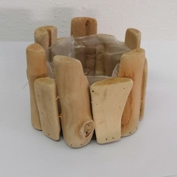 imagine produs Bol din lemn impletit 11.5X8.5cm