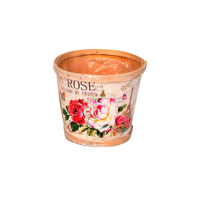 imagine produs Bol din lemn cu model 15x13.5cm