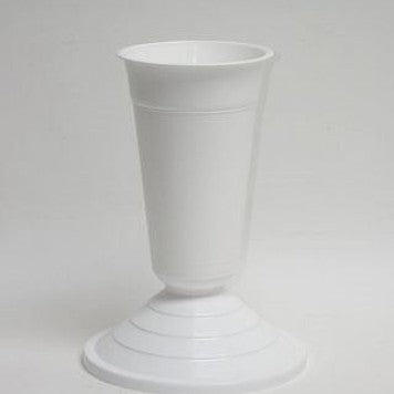 imagine produs Vaza plastic cu talpa H:25cm alb