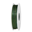imagine produs Banda decor saten cu margine auriu 3mmx10m verde
