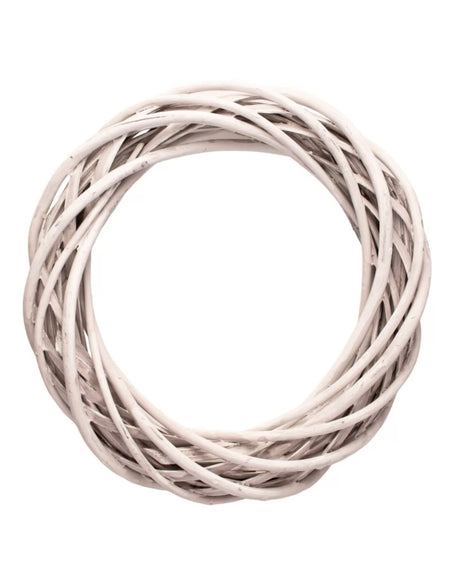 imagine produs Coronita din nuiele 20cm alb