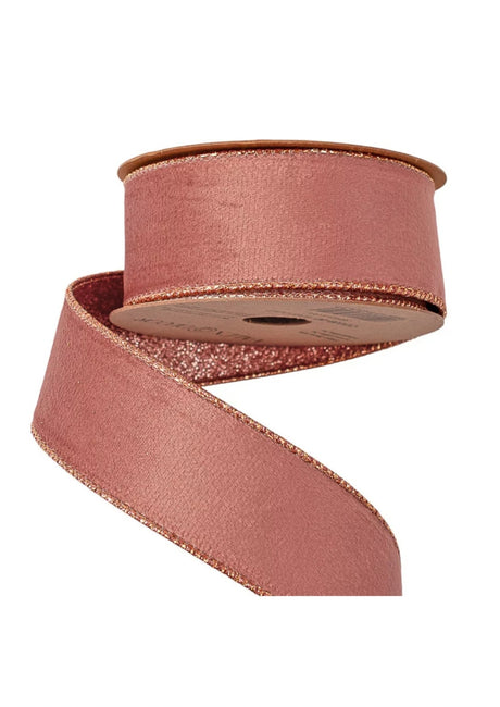 imagine produs Banda decor catifea 38mmx5m rose gold