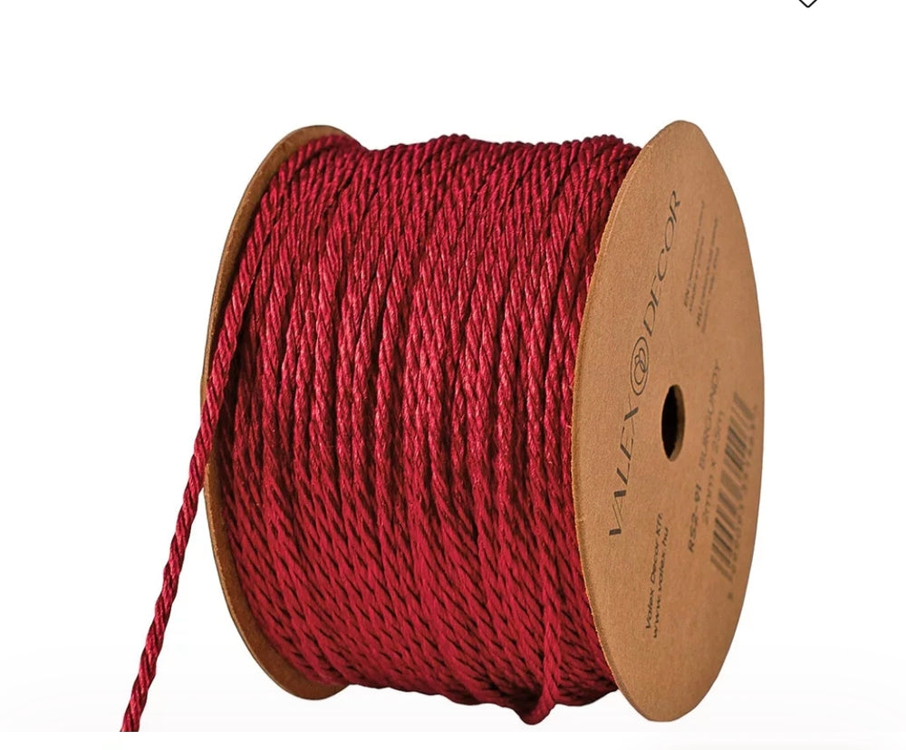 imagine produs Snur lucios 3mm x10m bordeaux