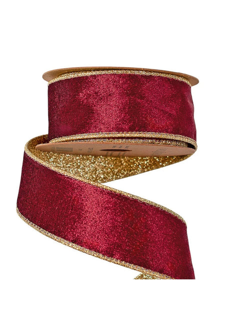 imagine produs Banda decor catifea 38mmx5m bordeaux