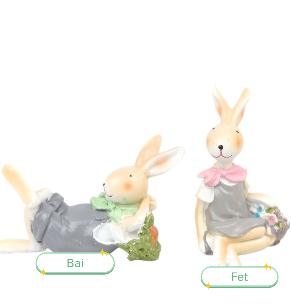 imagine produs Fig.iepuras polirezin 10cm baiat