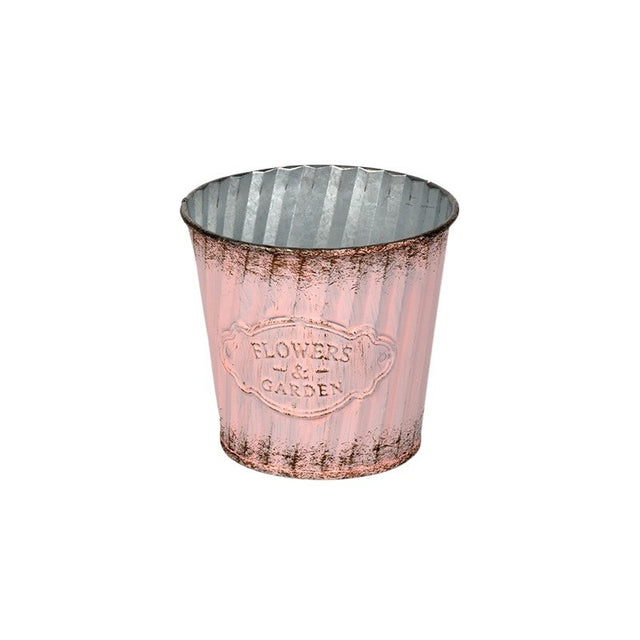 imagine produs Vas din metal Andretta 14x11.6cm roz