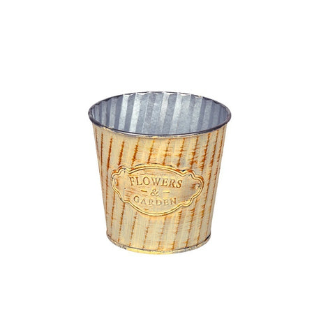 imagine produs Vas din metal Andretta 15x13.5cm crem