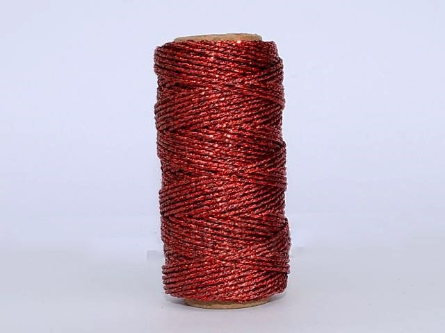 Snur lucios 25mmx25m rosu