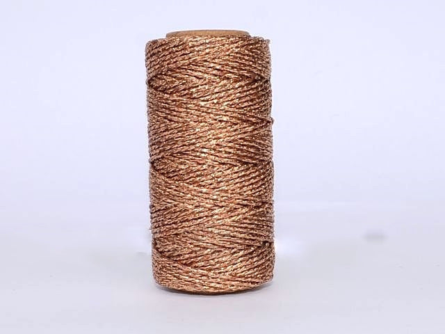 Snur lucios 25mmx25m rose gold