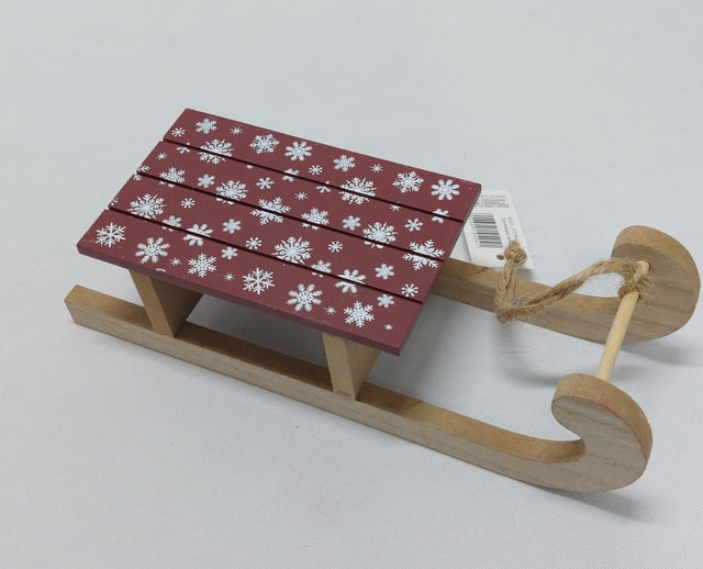 Saniuta din lemn 24cm bordeaux