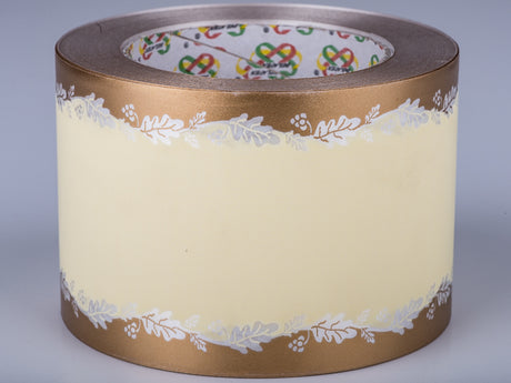 imagine produs Banda dec. funerara 8cmx50y crem