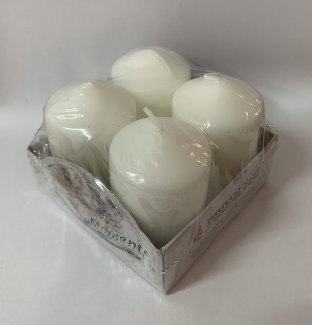 Lumanari advent 4x6cm alb 4buc/pachet