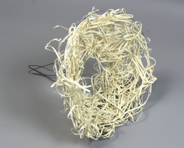 Image for Suport buchet ratan 20cm alb